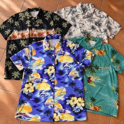 Y2K Hawaiian Short Sleeve Shirt Bundle