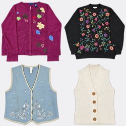 Mixed Grandma Core Knitwear Sweaters