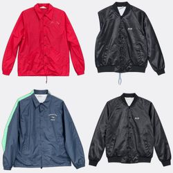 (FV2858) Vintage Lightweight Windbreaker and Varsi..