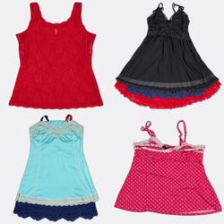 Camisoles with Lace Trim and Prints (TP-0054)