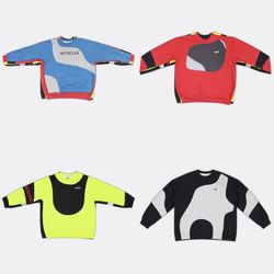 Upcycle mix brands Crewneck Sweatshirts