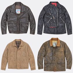 Gant Eddie Bauer Jaquetas de Couro Vintage