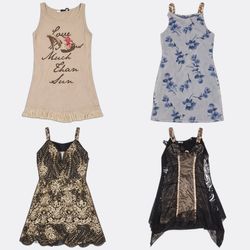 Y2K Women's Printed and Sequined Party Dresses