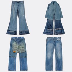 CR13083 Vintage True Religion Flare and Straight J..