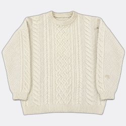 Pulls et cardigan crème en maille torsadée