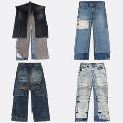 CR13067 Vintage Designer jeans