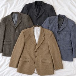 Harris Tweed Wool Suit Jackets and Blazers