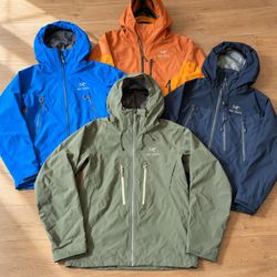 Gore Tex and Arc'teryx Hooded Jackets