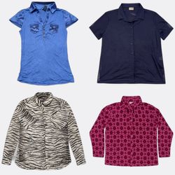 Printed Button Up Shirts & Satin Tops Y2K Edit | V..