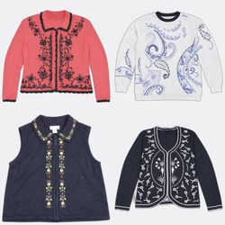 Y2K Novelty Embroidered Knitwear