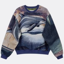 Upcycle Tapestry Crewneck Sweatshirt (Dv-10-112)