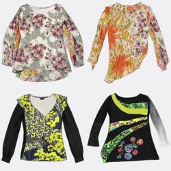 Printed and Sheer Blouses