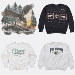 Vintage Grafik-Crewneck-Sweatshirts