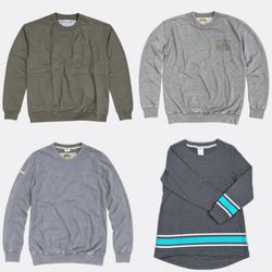 Crewneck Sweatshirts and Long Sleeve T-Shirts