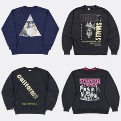 Disney 2Pac Graphic Crewneck Sweatshirts