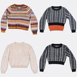 Round Neck Knitwear Sweaters Selection