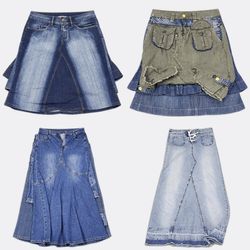 Gonne di jeans Y2k WR-2773B13