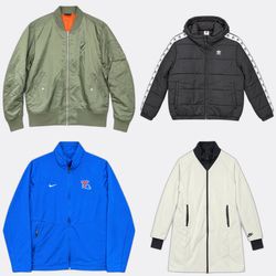 Nike Adidas Jackets Outerwear Lot (ZRS:31)