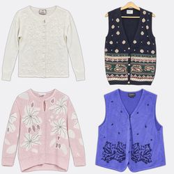 Women Vintage Knitwear and Knit Waistcoats