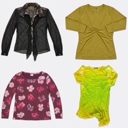 Women's Printed and Ruffled Blouses