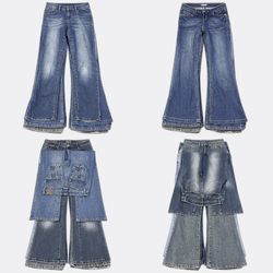 Y2k bootcut Denim Jeans WR-2767B25