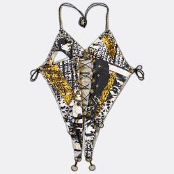 REP026 Upcycled Y2K Gothic Halter Top