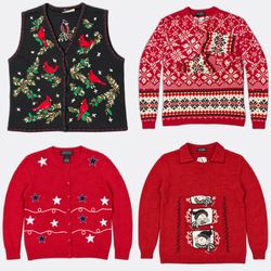 Wholesale Vintage Christmas Sweaters Bundle | 10pc..