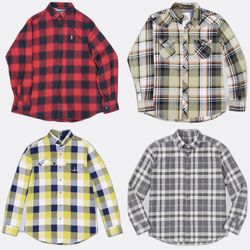 Plaid Flannel Button Up Shirts
