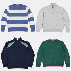 Lacoste Long Sleeve Knit Sweaters