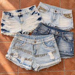 Y2K Unique Girl Denim Shorts RW-2704