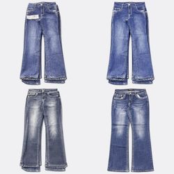 Jean bootcut denim bleu Y2K RE-3956