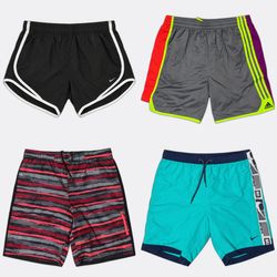 Nike Adidas Sports Running Shorts Bulk Lot