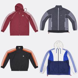 DB718 Adidas Windbreaker Jackets
