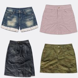 Casual Denim Mini Skirts