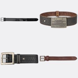 Mixed branded Leather Belts