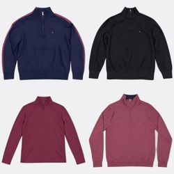 Tommy Hilfiger Quarter Zip Sweaters