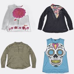 Desigual Ed Hardy Graphic Tops
