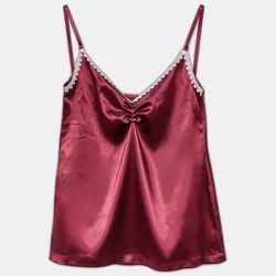 Upcycle Lace Trim Camisole Top (Dv-10-136)