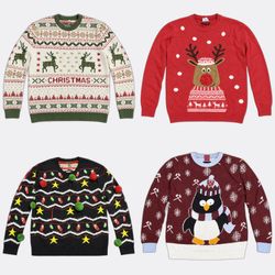 Festive Holiday Christmas Knit Sweaters