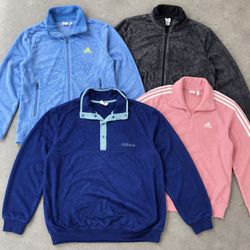 Adidas 1/4 Zip Fleece Tops