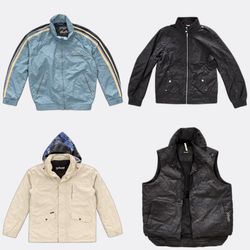 MIX BRANDED HEAVY JACKETS Schott, MALBOROR CLASSIC..