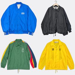 Vintage Nylon Coach and Baseball  Jackets