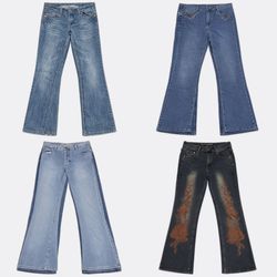 Bootcut Denim Jeans in Varied Washes