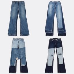 CR13583 Lot de jeans True Religion évasés et droit..