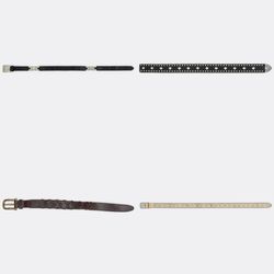 Leather Studded Western Belts-Av-163