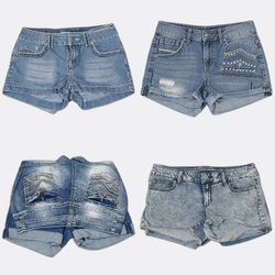 Y2K Denim mini Shorts (DS-10-154)