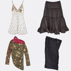Robes, jupes et hauts pour femmes style vintage Y2..