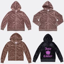 Juicy Couture Velour Zip Hoodies