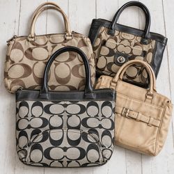 Coach Leather and Canvas Handbags