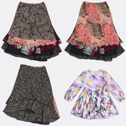 Women's Patterned Midi Skirts Selection